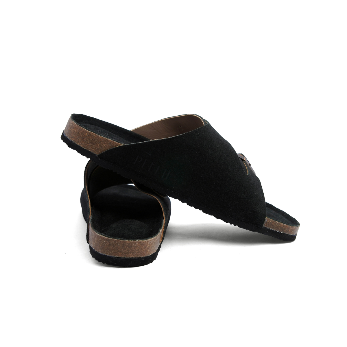 PELLII Zürich - Black Suede Sandal