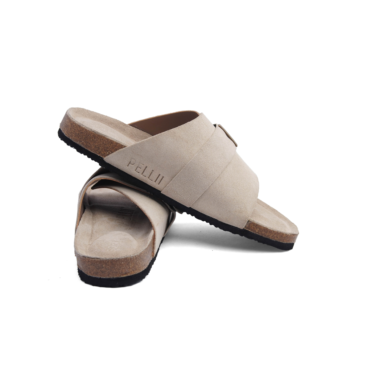PELLII Kyoto - Beige Suede Sandal