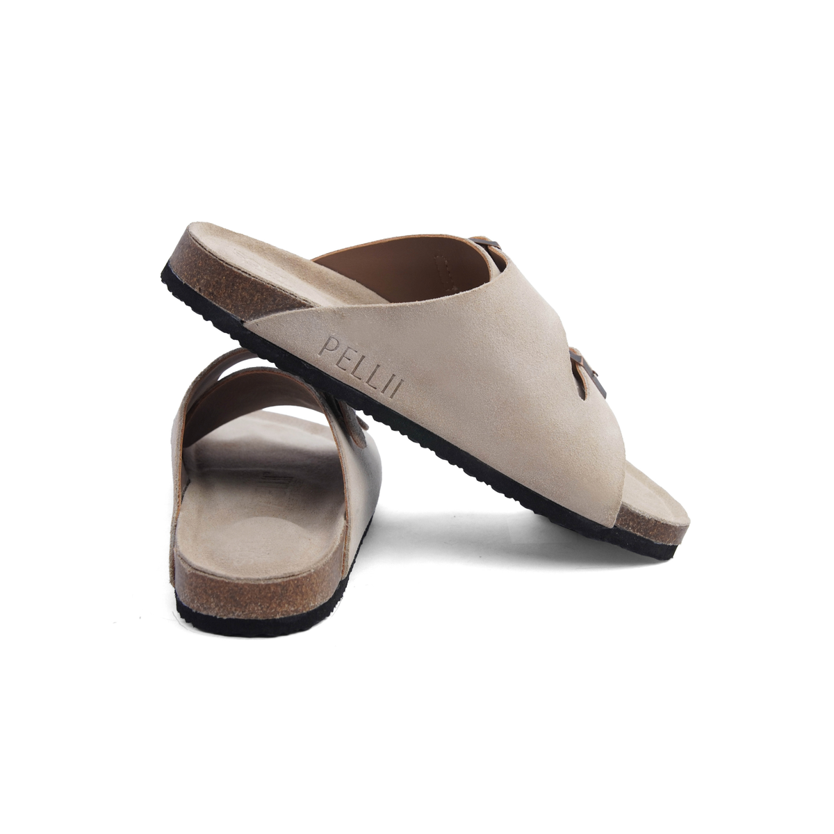 PELLII Zürich - Beige Suede Sandal
