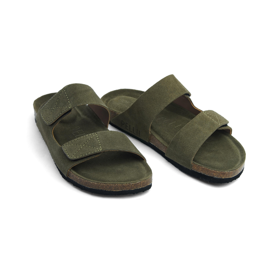 PELLII Arizona - Olive Suede Sandal