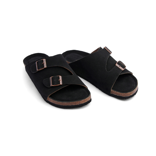 PELLII Zürich - Black Suede Sandal