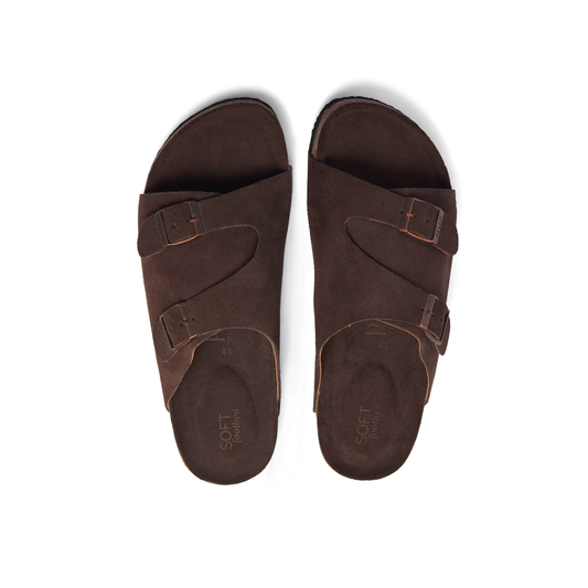 PELLII Zürich - Choco Suede Sandal
