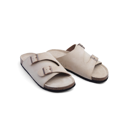 PELLII Zürich - Beige Suede Sandal