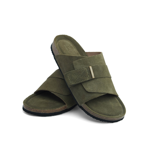 PELLII Kyoto - Olive Suede Sandal