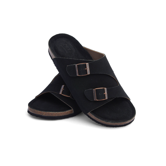 PELLII Zürich - Black Suede Sandal