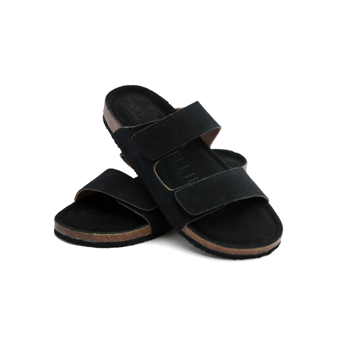 PELLII Arizona - Black Suede Sandal