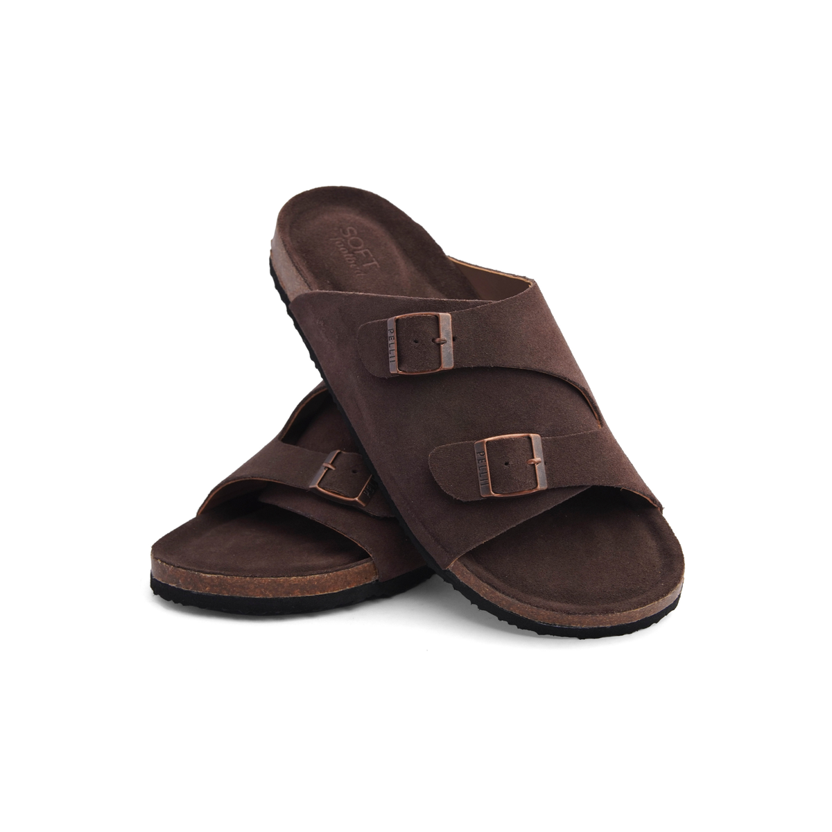 PELLII Zürich - Choco Suede Sandal