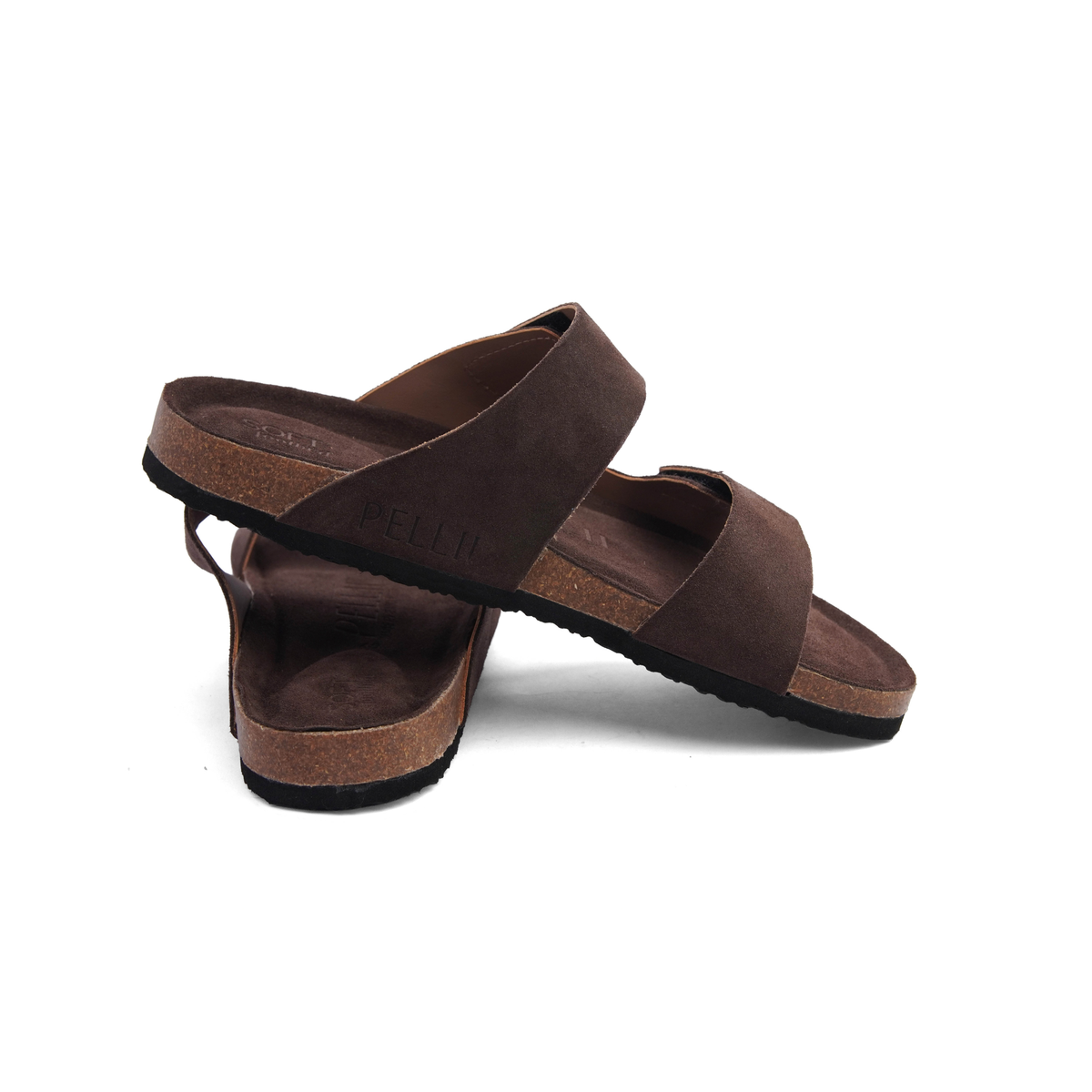 PELLII Arizona - Choco Suede Sandal