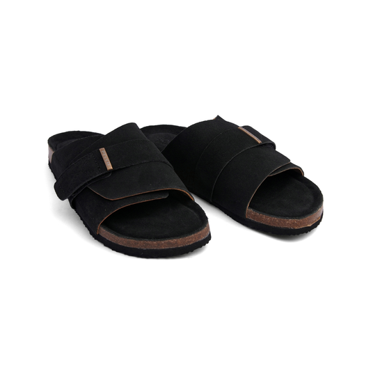 PELLII Kyoto - Black Suede Sandal