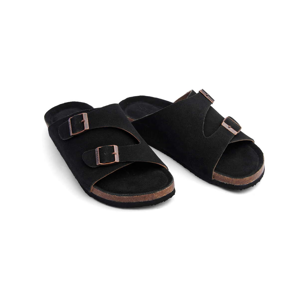 PELLII Zürich - Black Suede Sandal