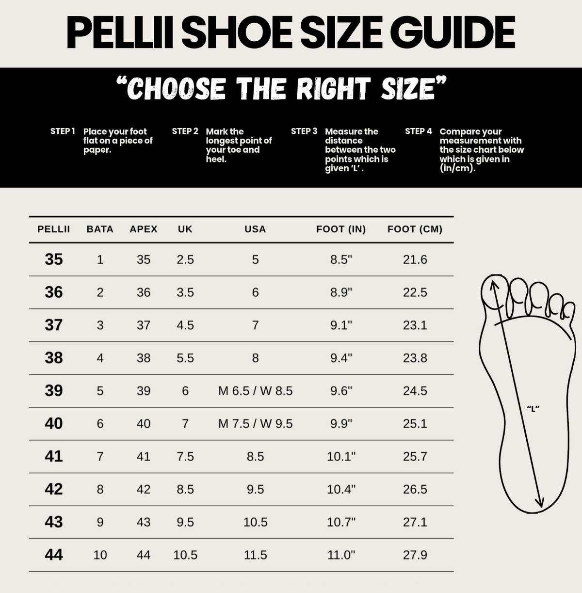 Size Guide